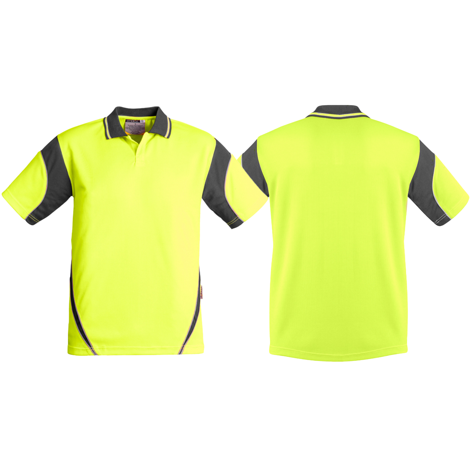 ZH248_Yellow_Charcoal_Front_Back_Syzmik_SunSafe_Australia.png