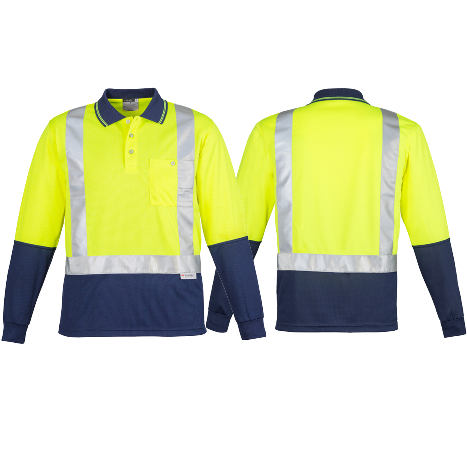ZH234_Yellow_Navy_Front_Back_Syzmik_SunSafe_Australia.png