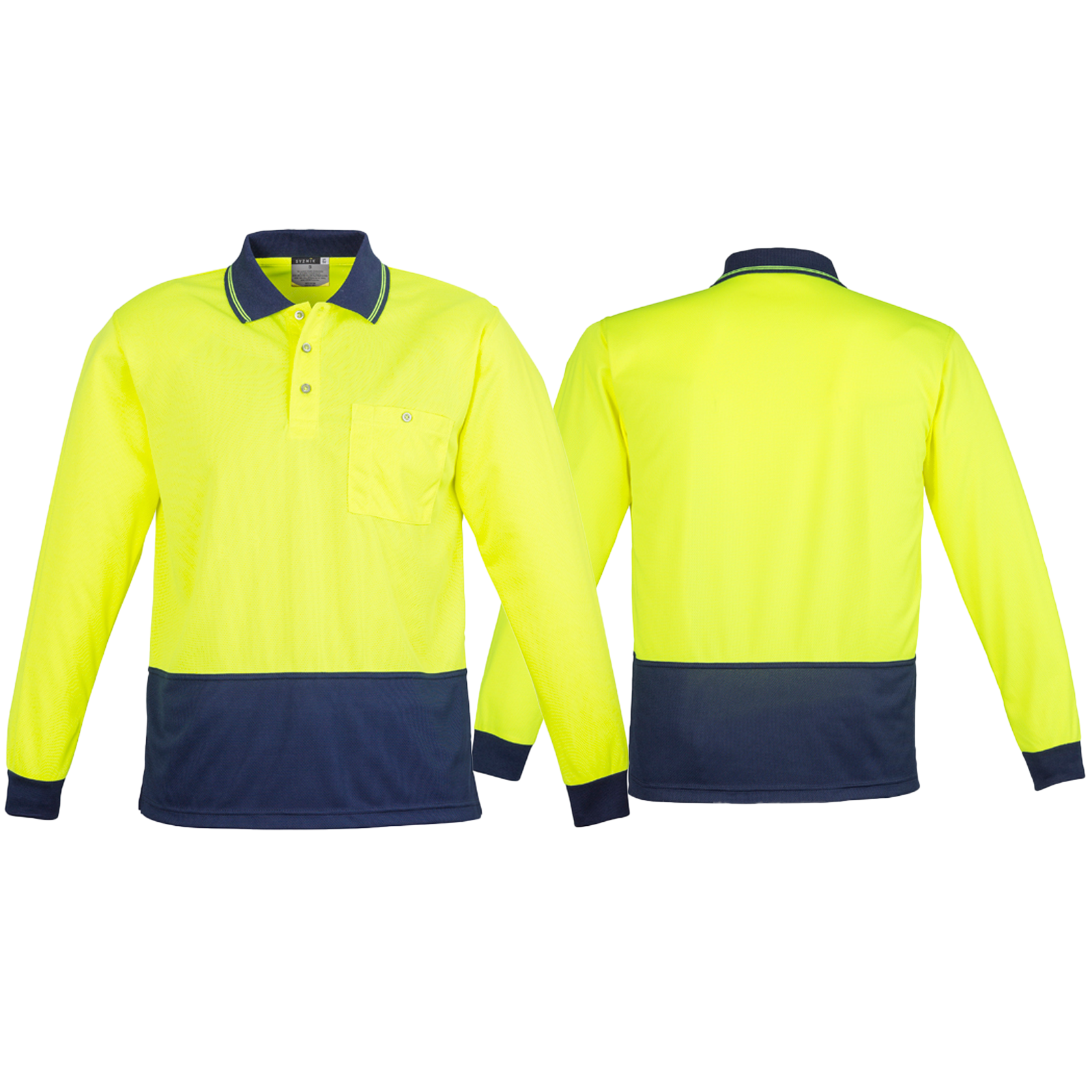 ZH232_Yellow_Navy_Front_Back_Syzmik_SunSafe_Australia.png