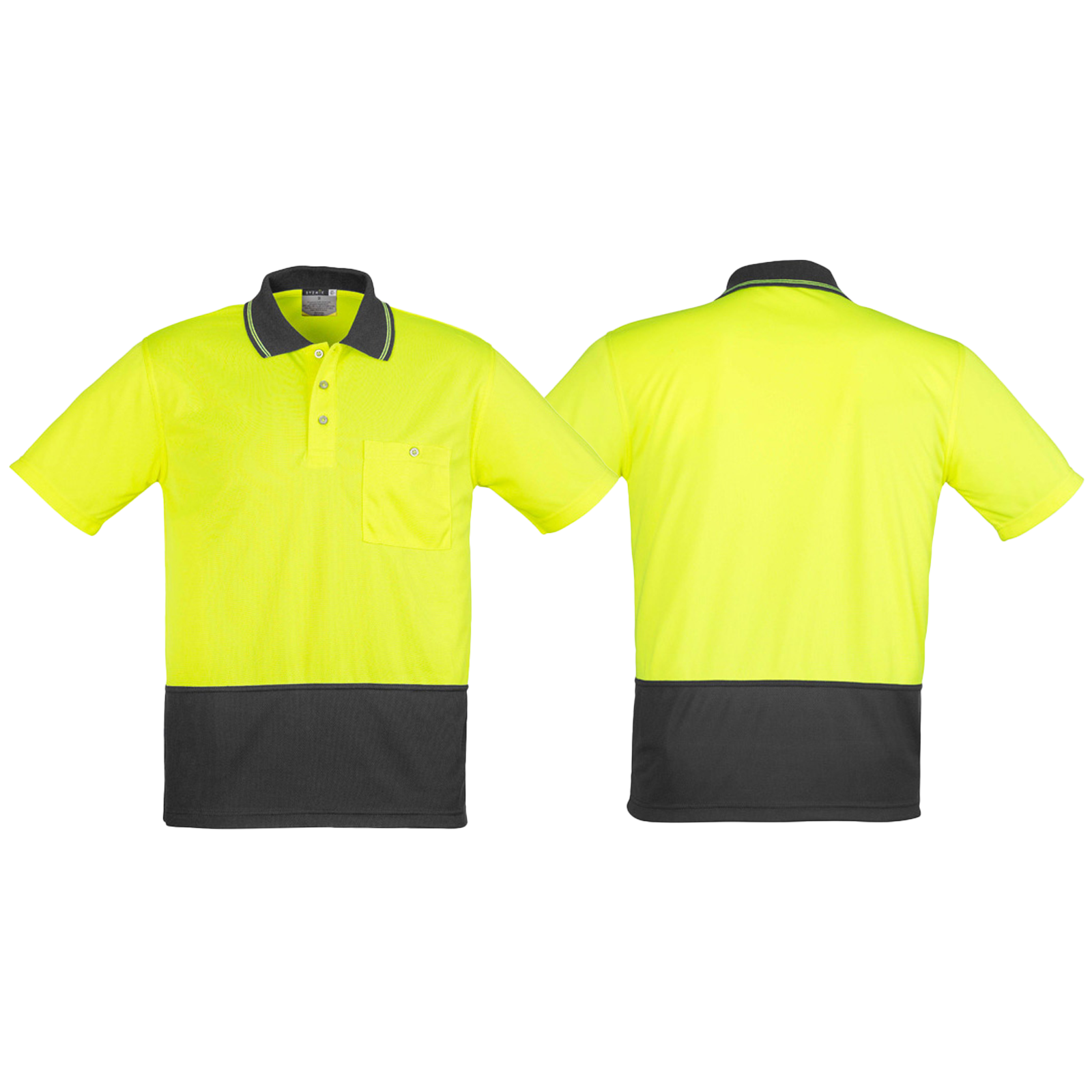 ZH231_Yellow_Charcoal_Front_Back_Syzmik_SunSafe_Australia.png