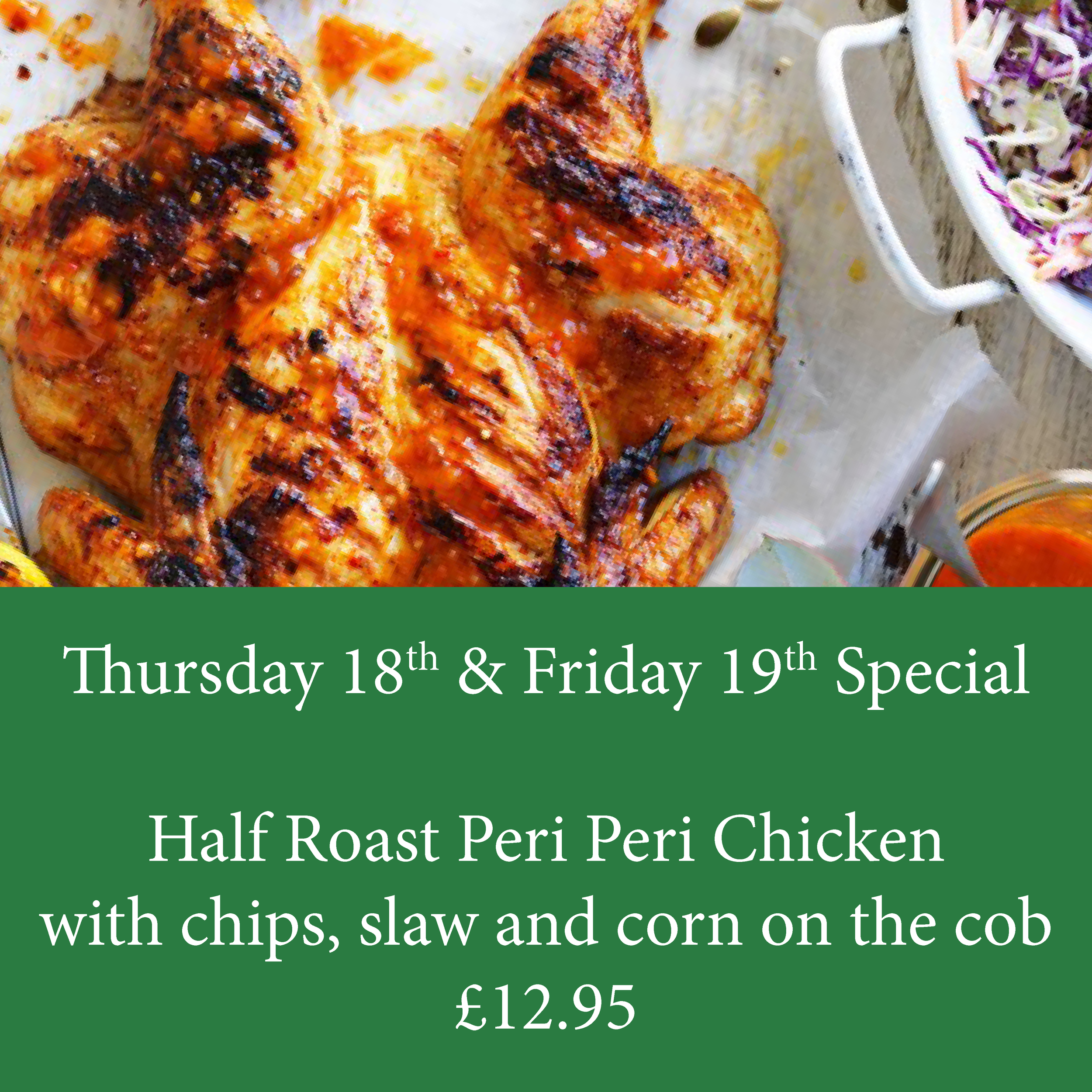 Thursday 18th and Friday 19th Special