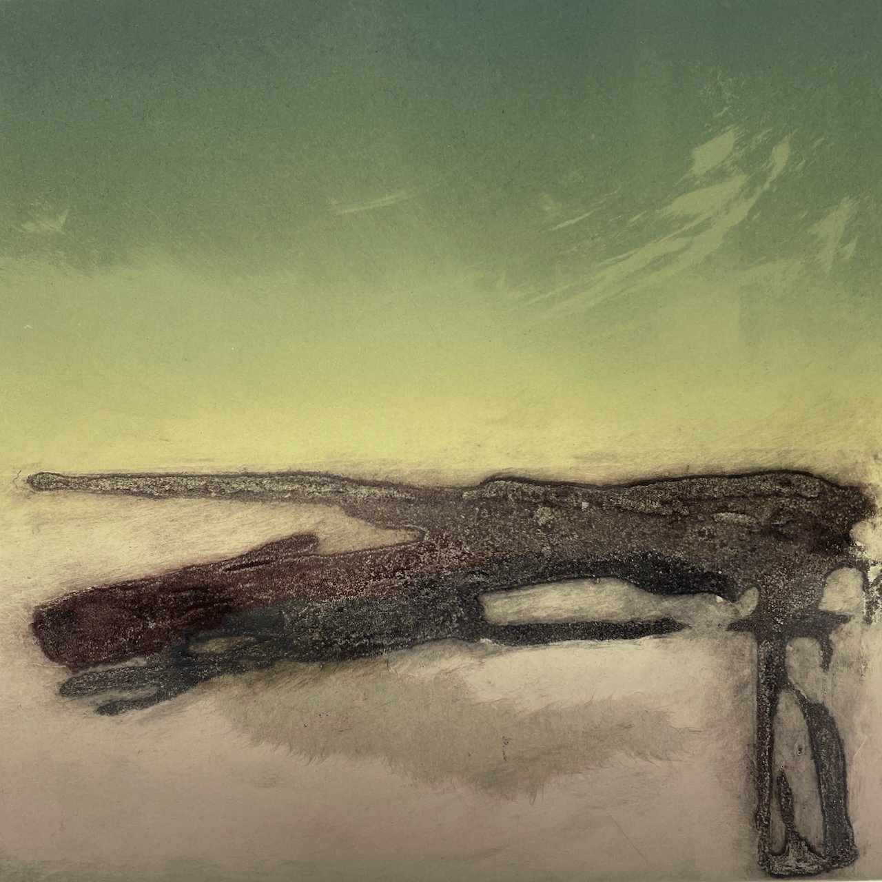 "Thereon #3" 2024 1/1
Image size 25x25cm Paper size 45x51cm