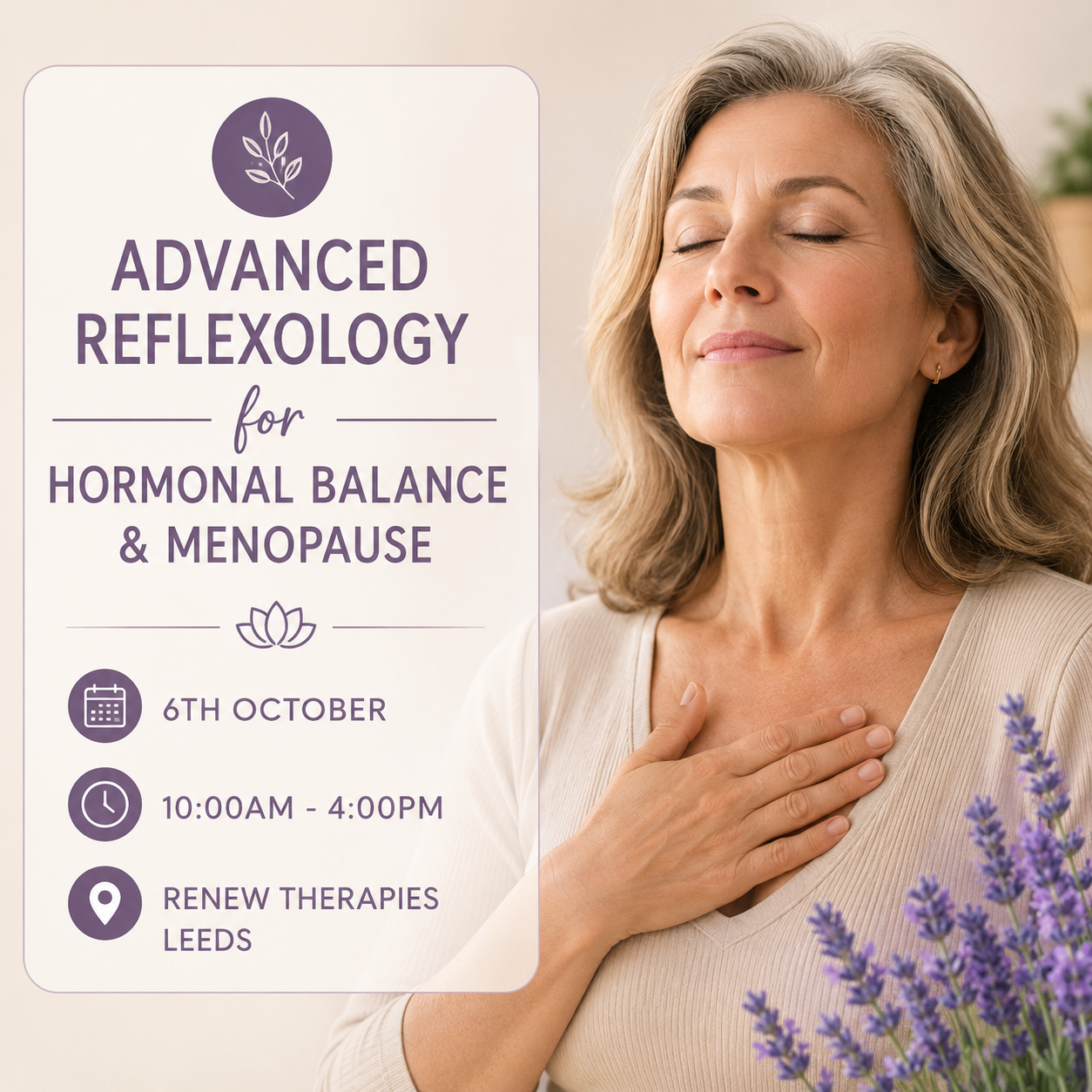 Reflexology Workshop - Hormonal Balance & Menopause