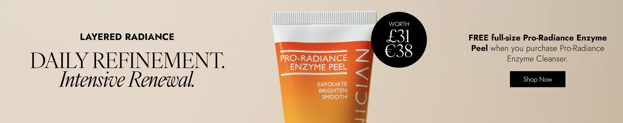 FREE Enzyme Peel with Pro-Radiance Enzyme Face Wash