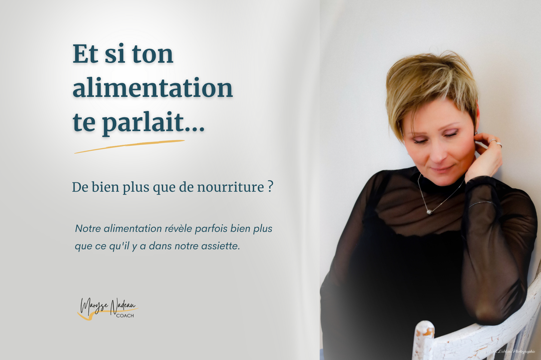 Maryse Nadeau, coach PNL et accompagnatrice en perte de poids au Québec, partage une réflexion sur la relation entre l'alimentation, les émotions et le retour à soi.