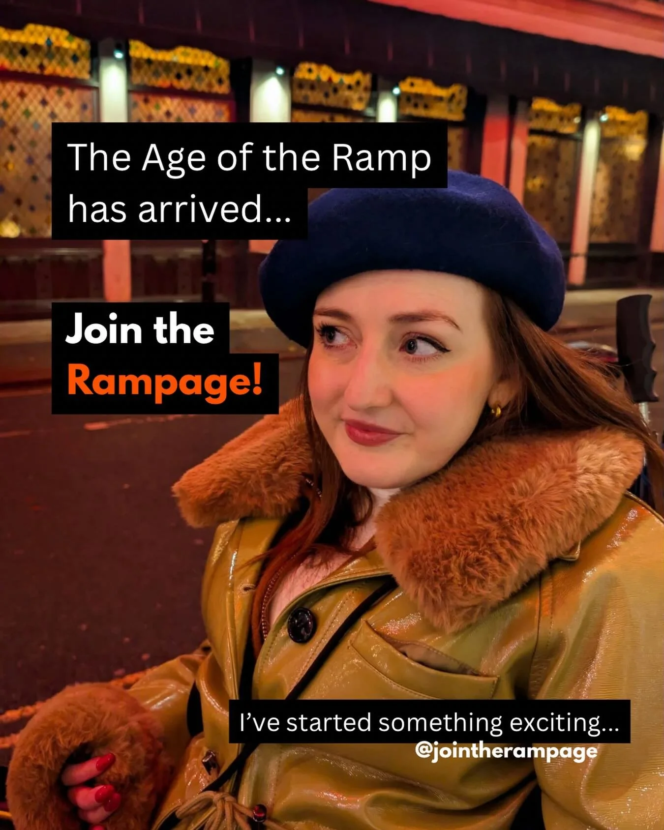 The age of the ramp has arrived!

Please follow, like and share @jointherampage to support our work.

This is something that means so much to me, and that I hope will change the lives of many disabled people.

After becoming paralysed and leaving hos