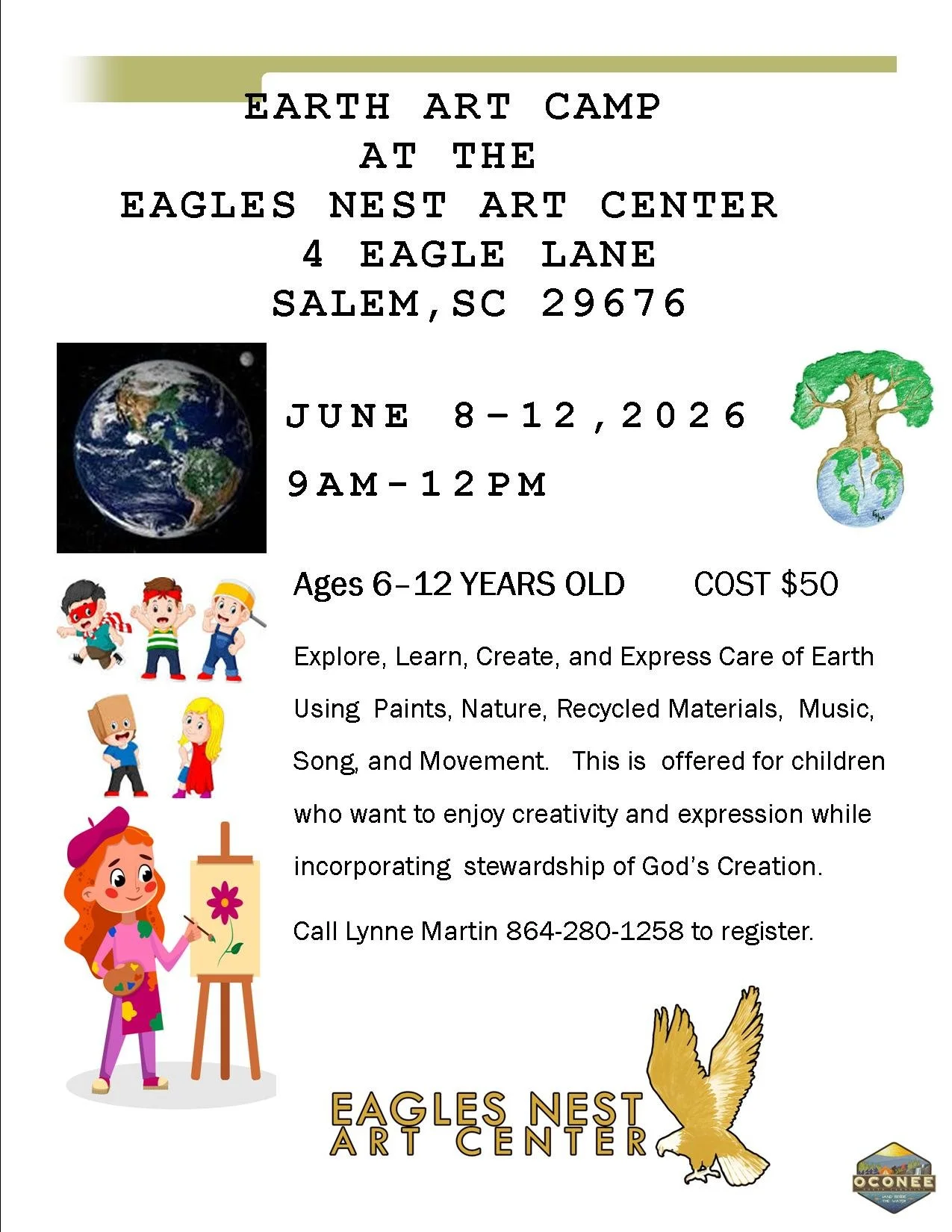 Earth Art Camp June 8-12, 2026