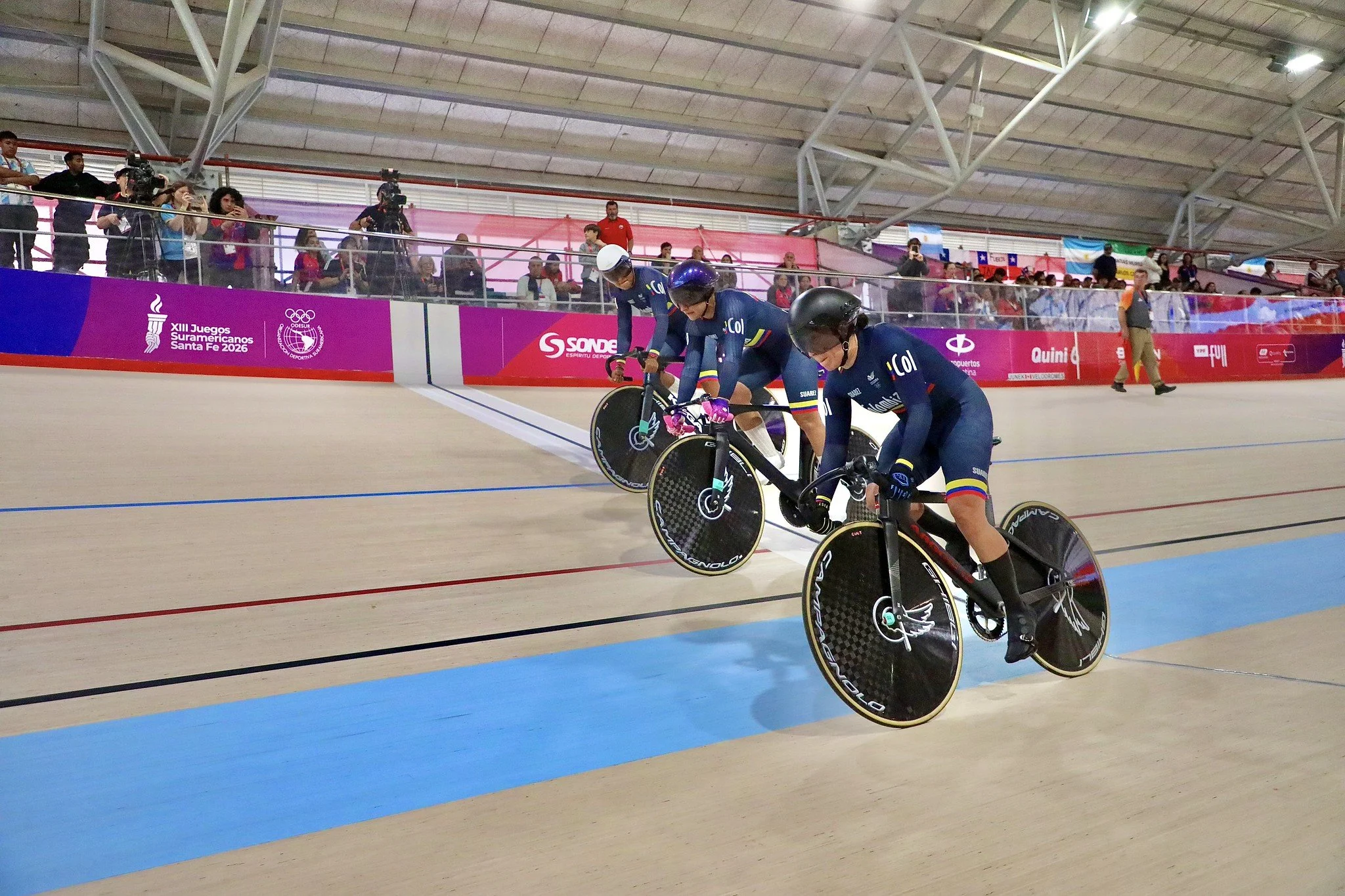 Mariana Pajón elogió el velódromo de Rafaela