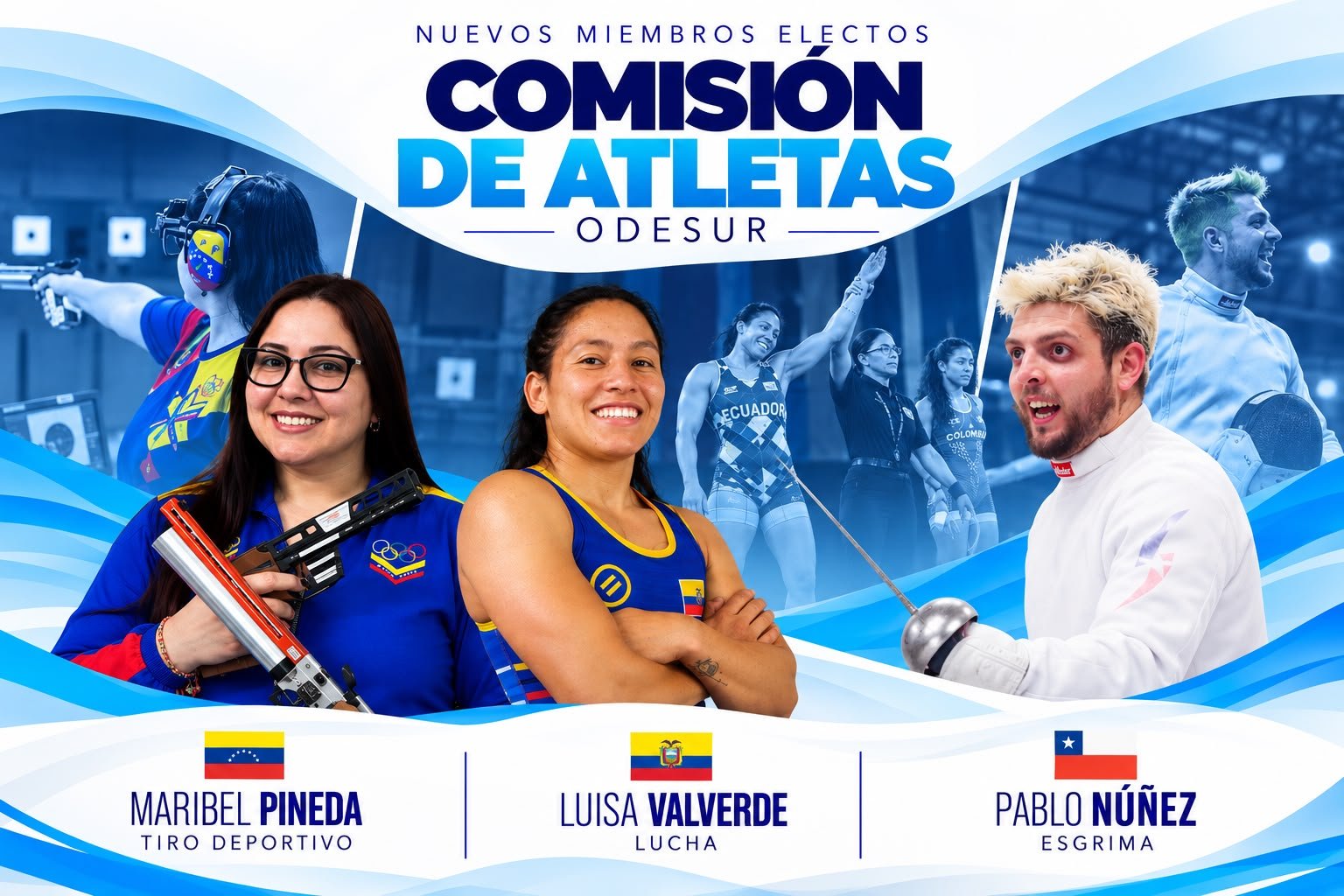 Los atletas eligieron a sus nuevos representantes en ODESUR
