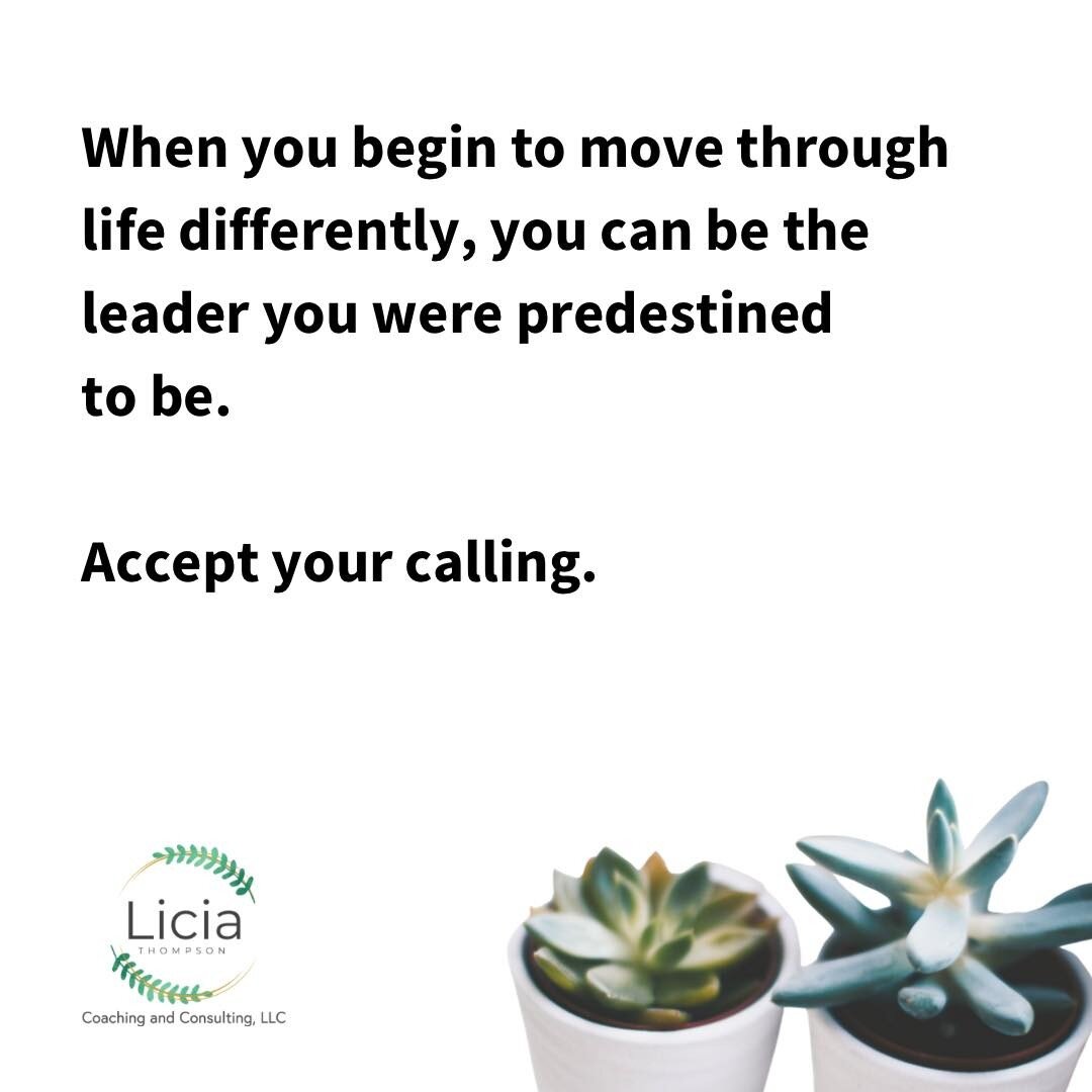 Becoming a leader is a choice. My  message is for those who deep down in your soul, know that you&rsquo;ve been predestined, yet haven&rsquo;t stepped into it. 

You may experience symptoms such as:

✅Boredom with life. 
✅Restlessness because you&rsq