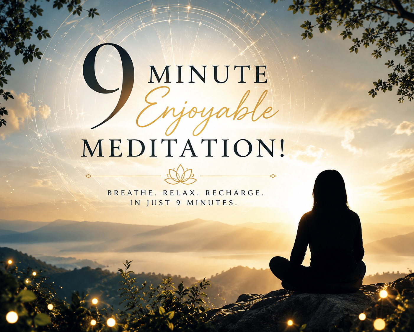 A few mins!  Meditation’s Benefits!