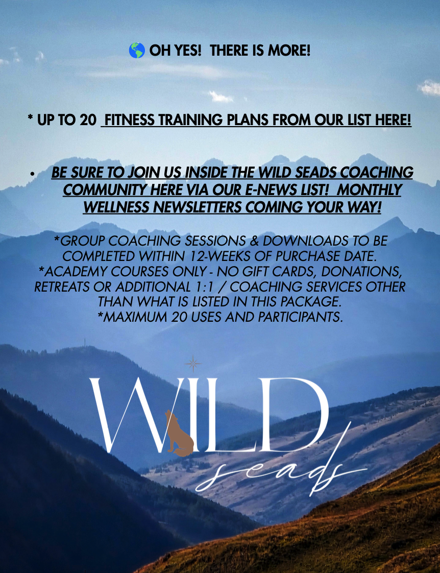 WILD LIFE ECOSYSTEMS 2026 WILD SEADS COACHING LEVEL 1