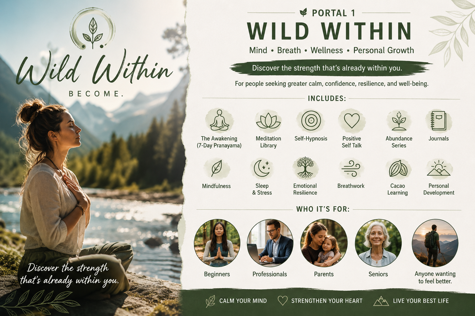 🌿 **Wild Within** — *Become.*  Ecosystems Kit 1.  UP TO 10 PEOPLE