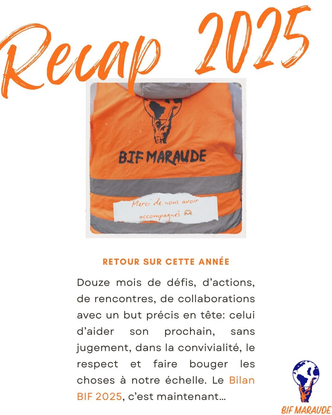 2025, c&rsquo;est 12 mois d&rsquo;actions, de rencontres, de solidarit&eacute; et d&rsquo;humanit&eacute;. Avec un objectif simple mais essentiel : aider, sans juger, avec respect et convivialit&eacute;. Cette ann&eacute;e, gr&acirc;ce &agrave; vous 