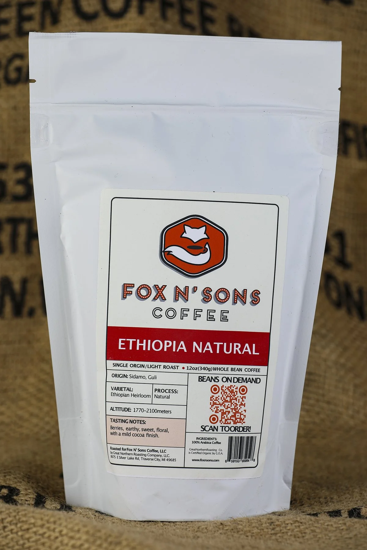 Ethiopian Natural Whole Bean