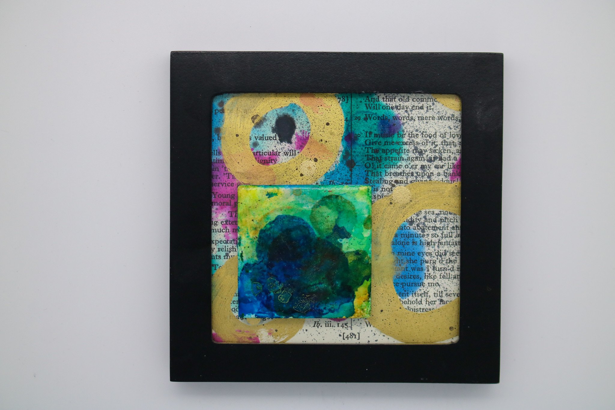 Lee's Art: Small Frame with Blue/Green 1.jpg