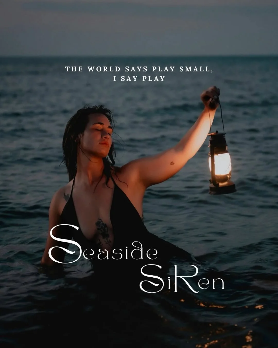 Society wants you scheduled, optimized, and performing. Seaside Siren sessions ask you to channel your creative energy as the muse&hellip;.rebel and be free.  Barefoot in the dunes, wind in your hair, plunging into the sea at twilight and feeling not