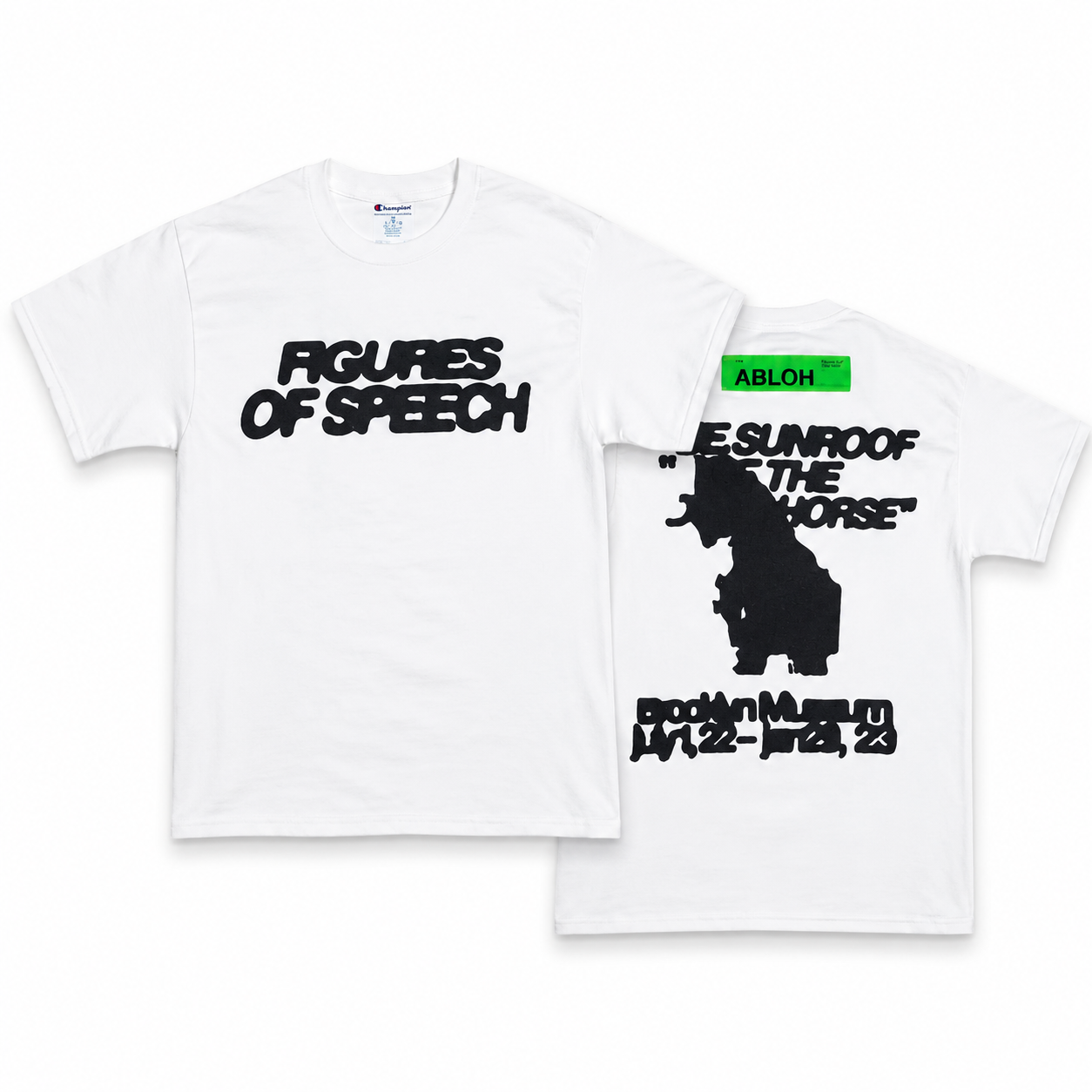 Virgil Abloh x Brooklyn Museum Figures of Speech Sunroof Trojan Horse White Tee