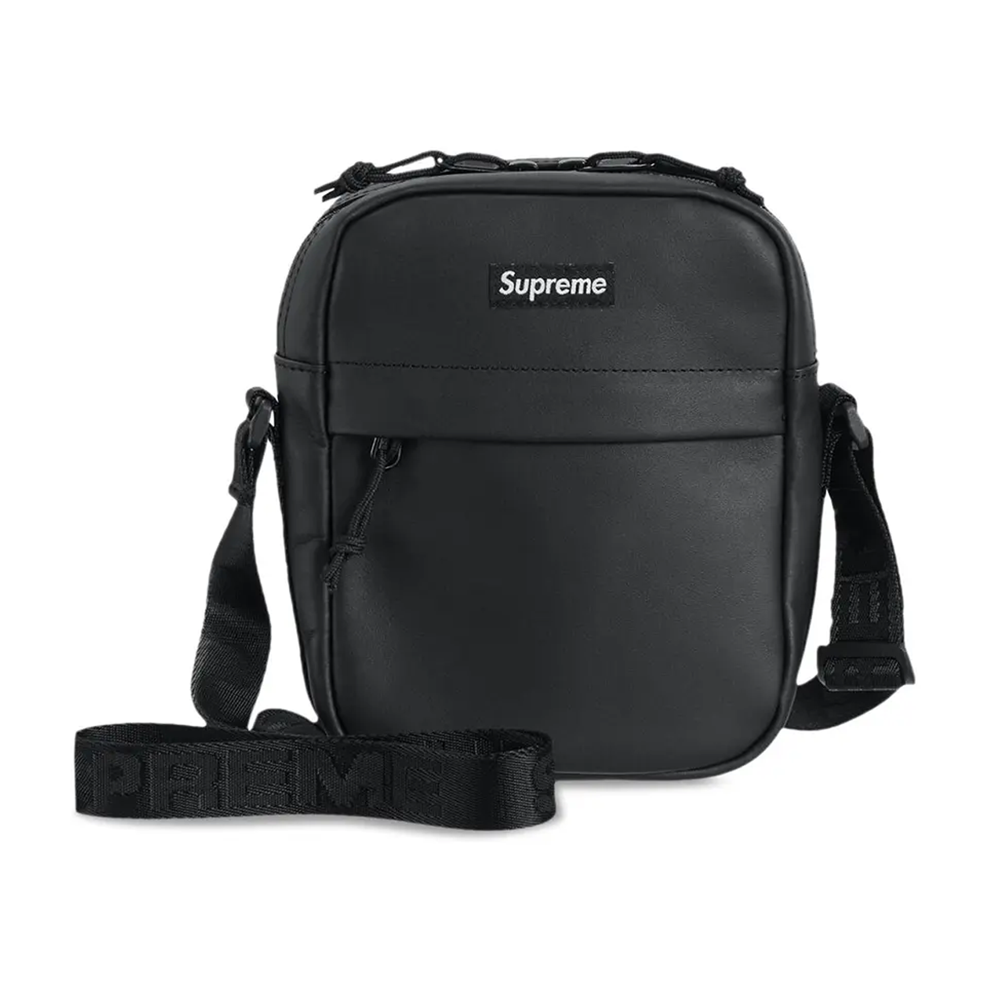 Supreme Leather Shoulder Bag 'Black'