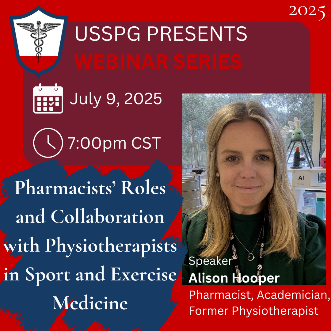 WEBINAR: Pharmacists’ Roles and Collaboration with Physiotherapists in Sport and Exercise Medicine