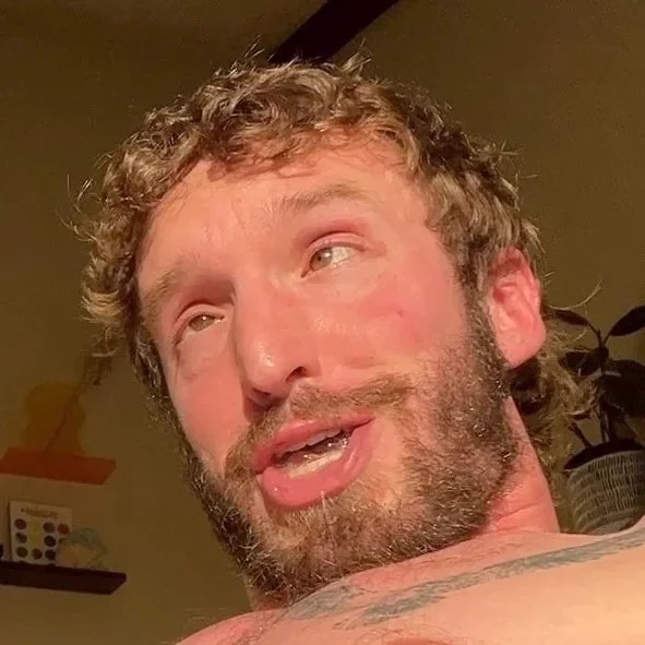 example of "gooning face" by JV Marx