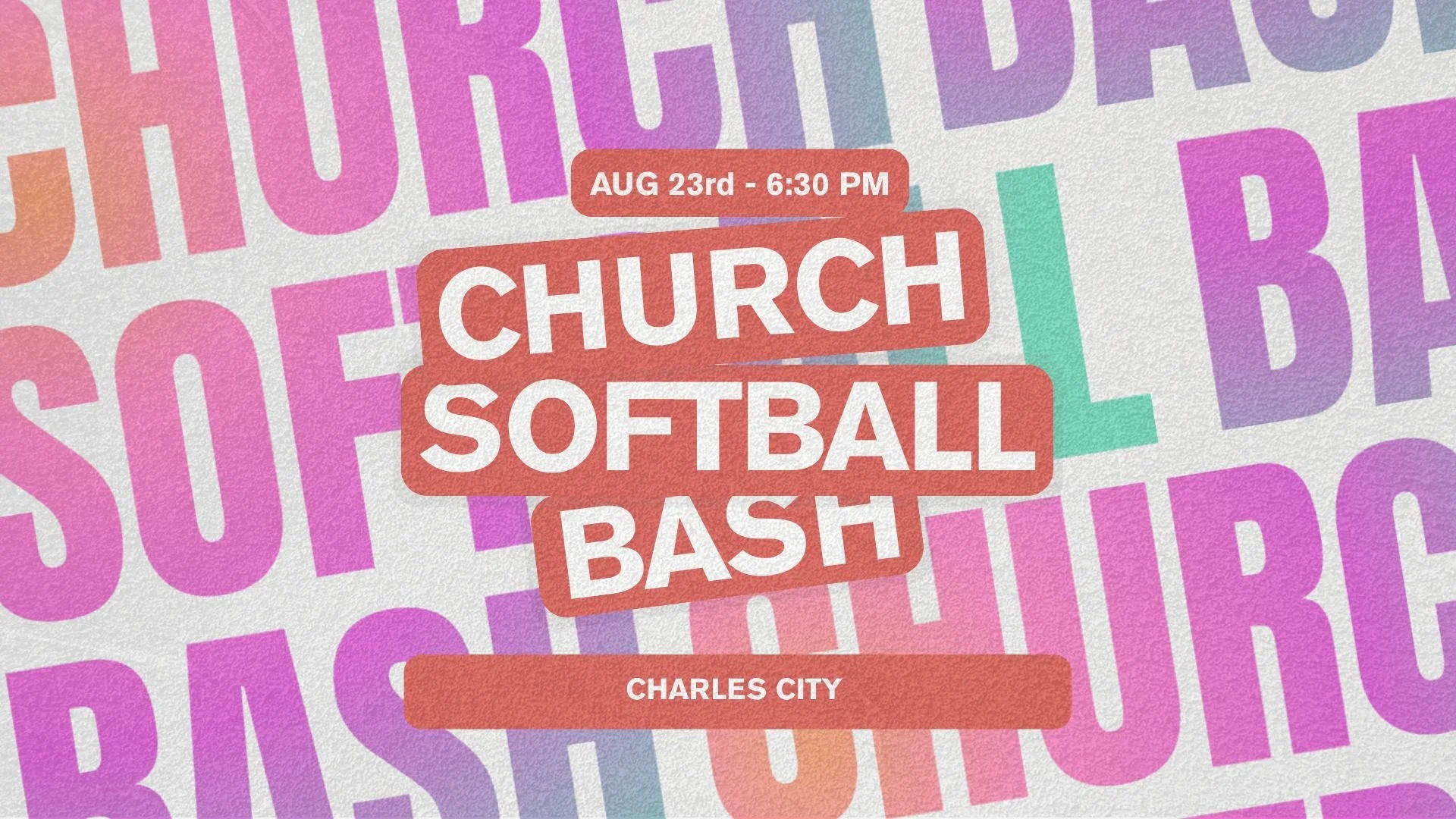 Church Softball Bash 