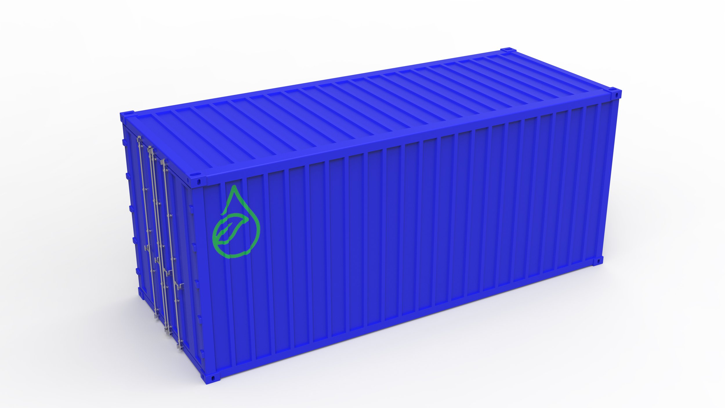 A MEP container with the Eden Green logo on it