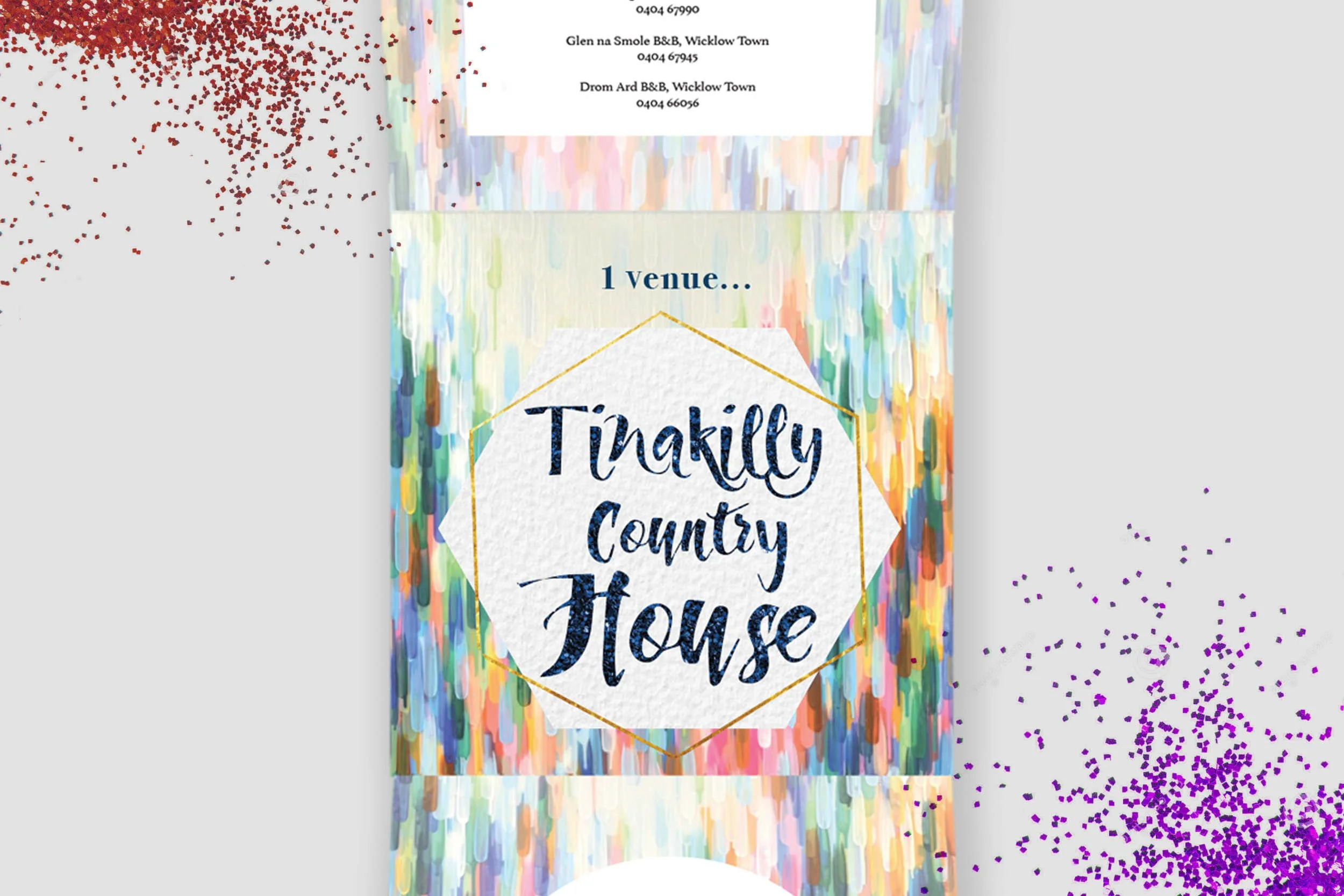 Kindled Flame Prism Invitation