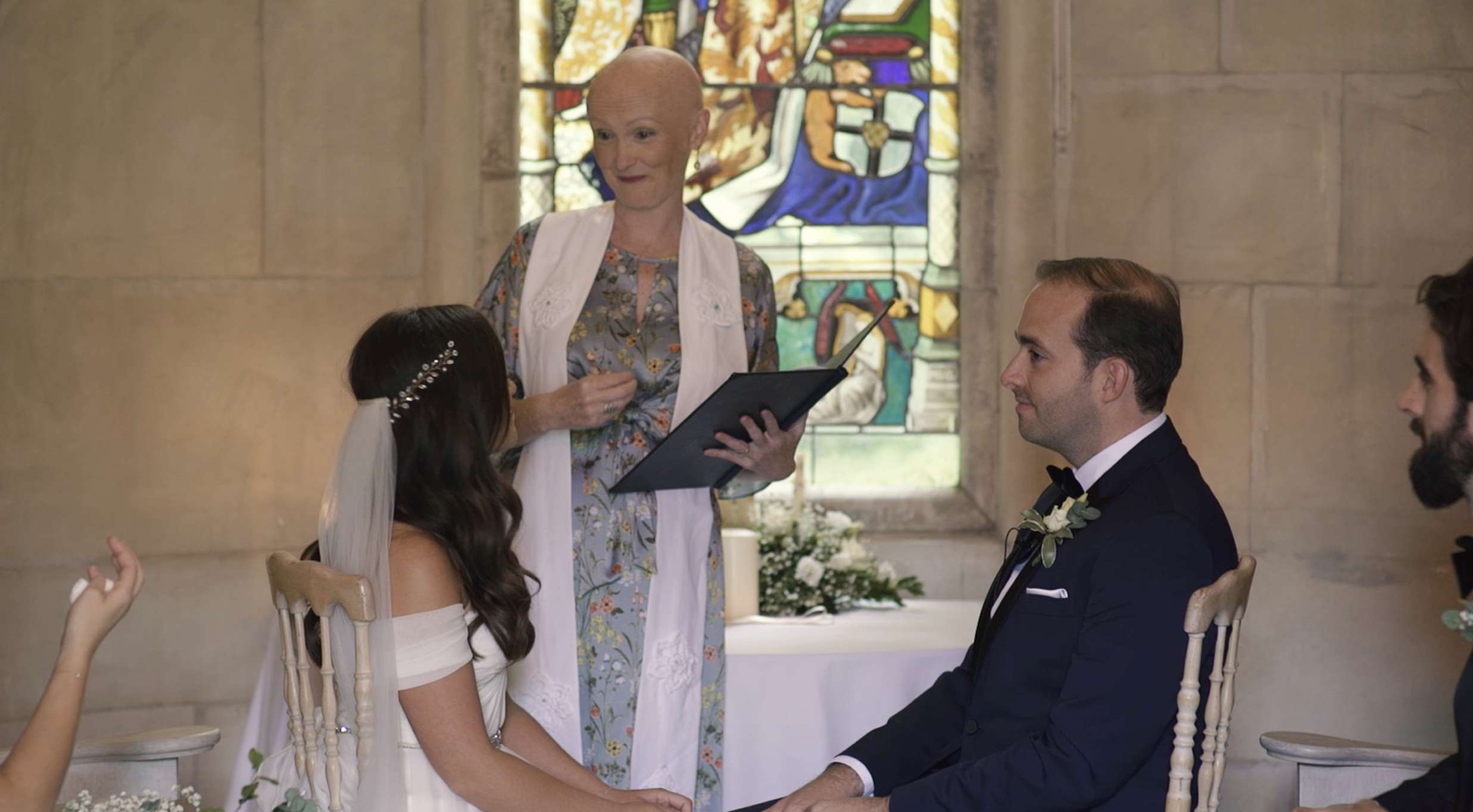 Two people getting marries
