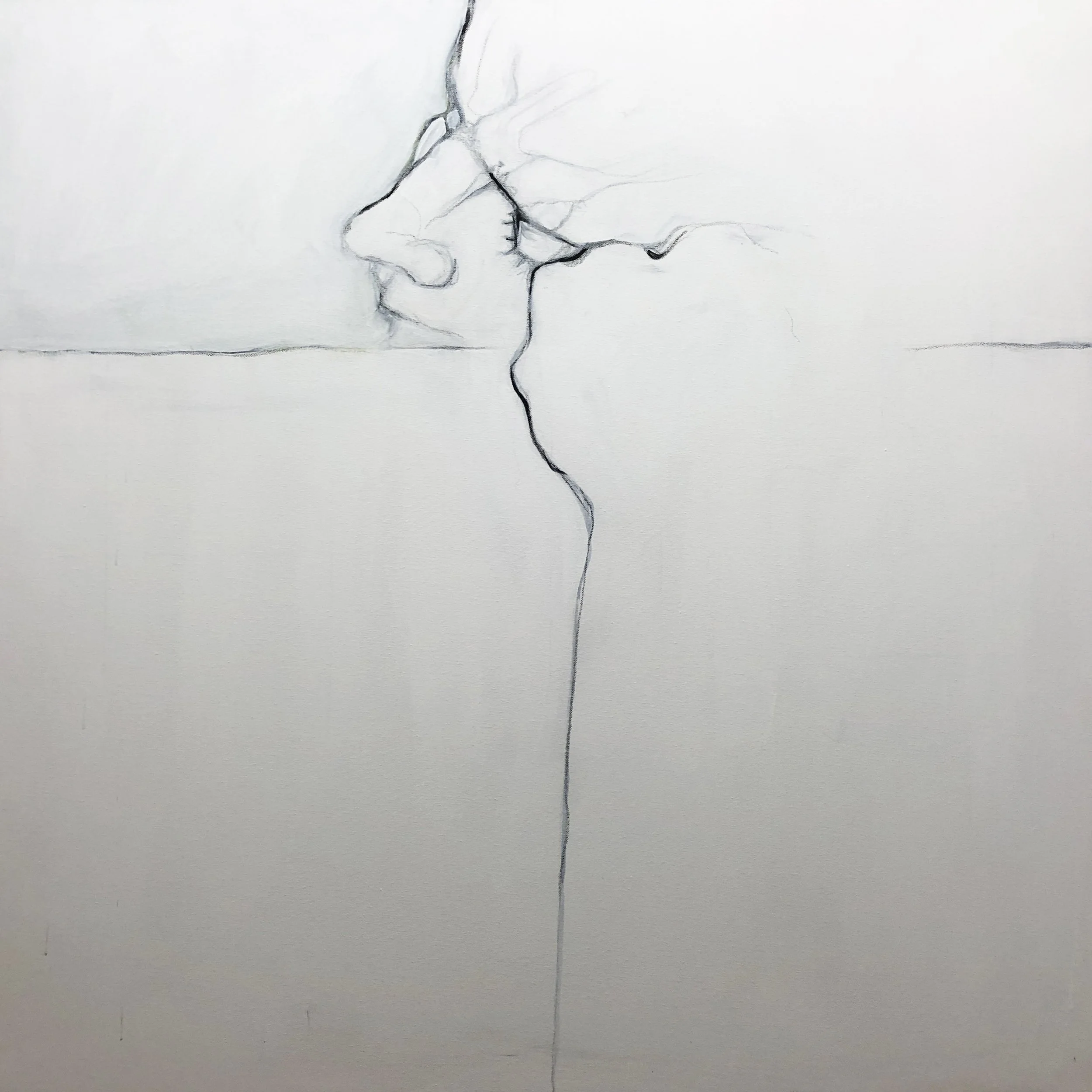 PEACEFUL, acrylic on canvas, 100 x 100 cm