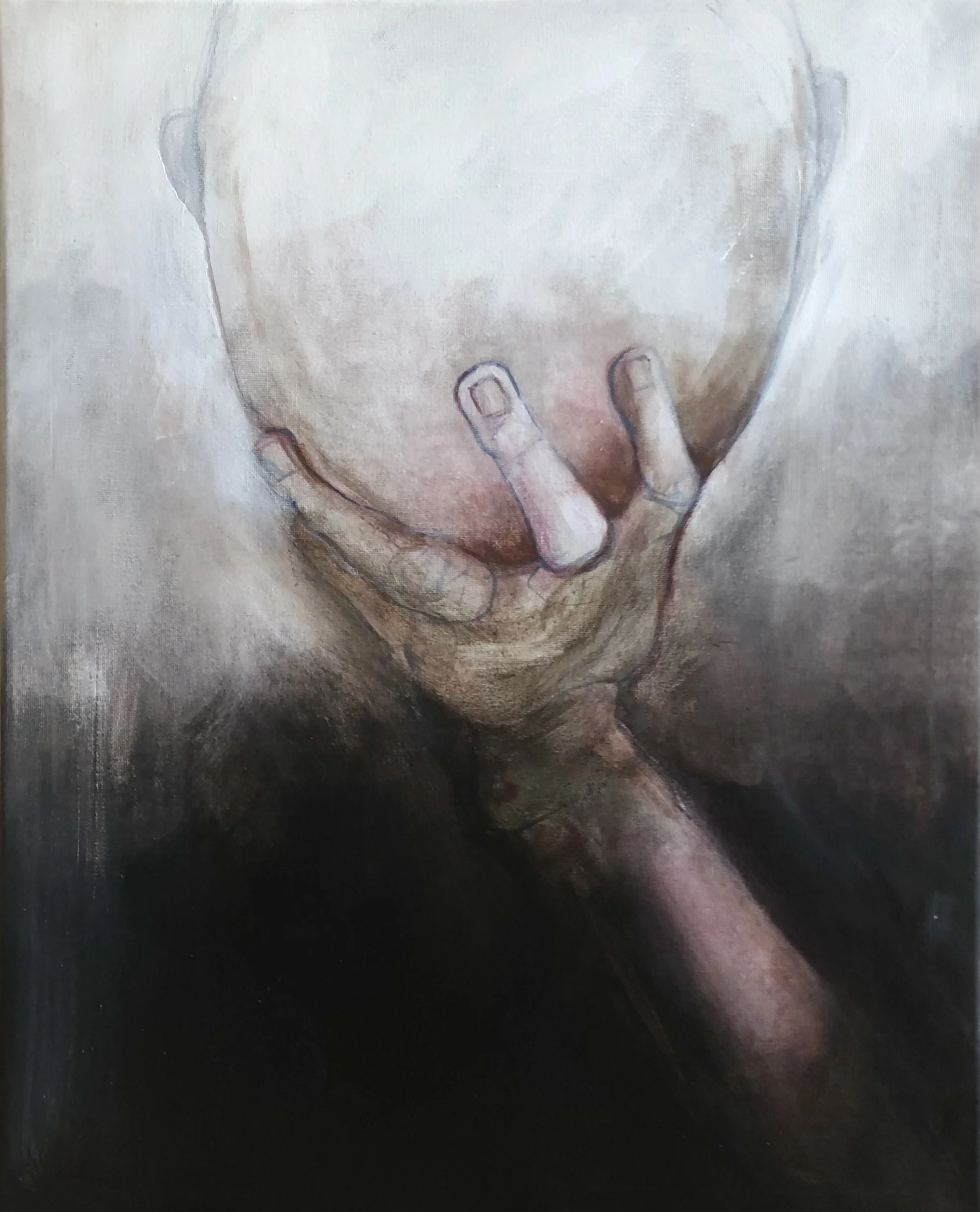 KRONOS, acrylic on canvas, 50 x 40 cm