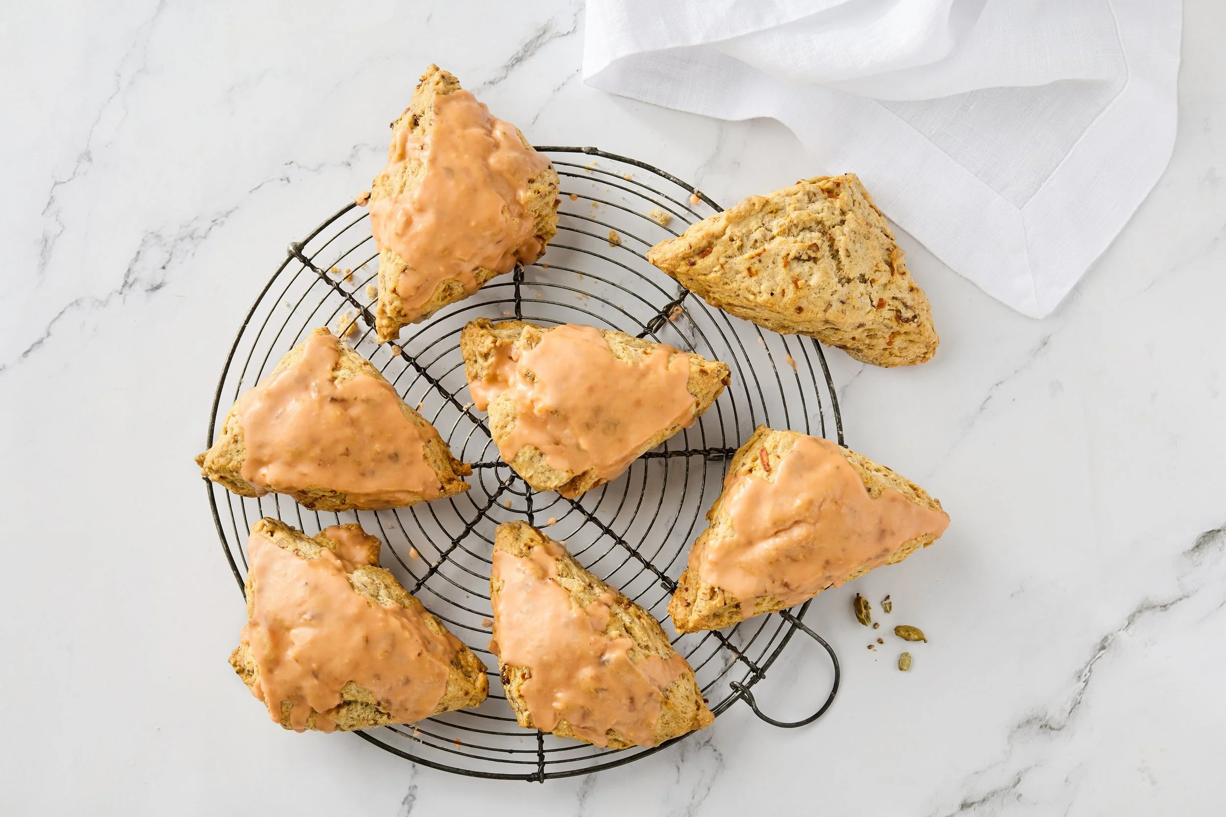 Spiced Carrot Pecan Scones