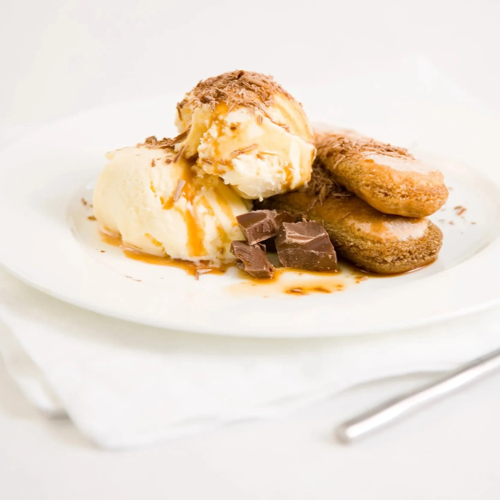 Espresso Biscuits and Ice Cream