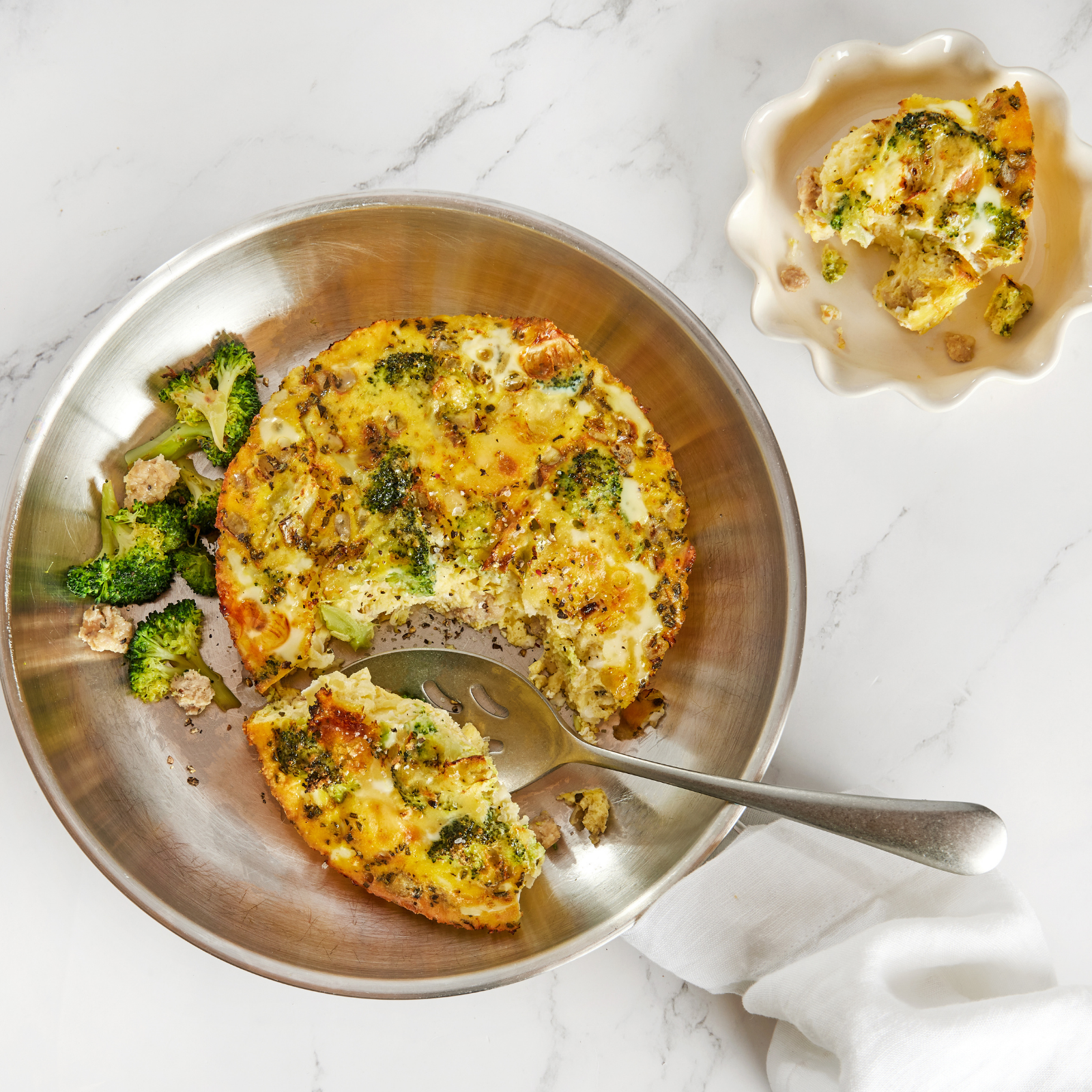 Italian Sausage &amp; Broccoli Frittata