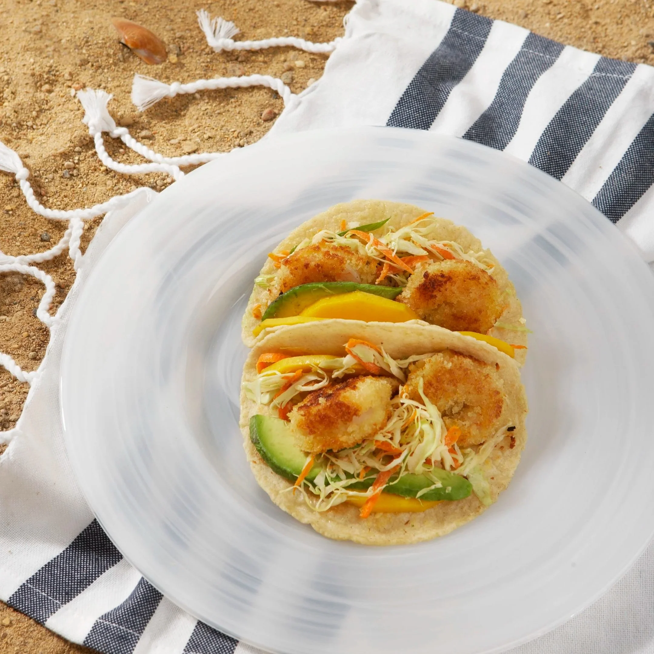 Shrimp Taco with Avocado and Mango
