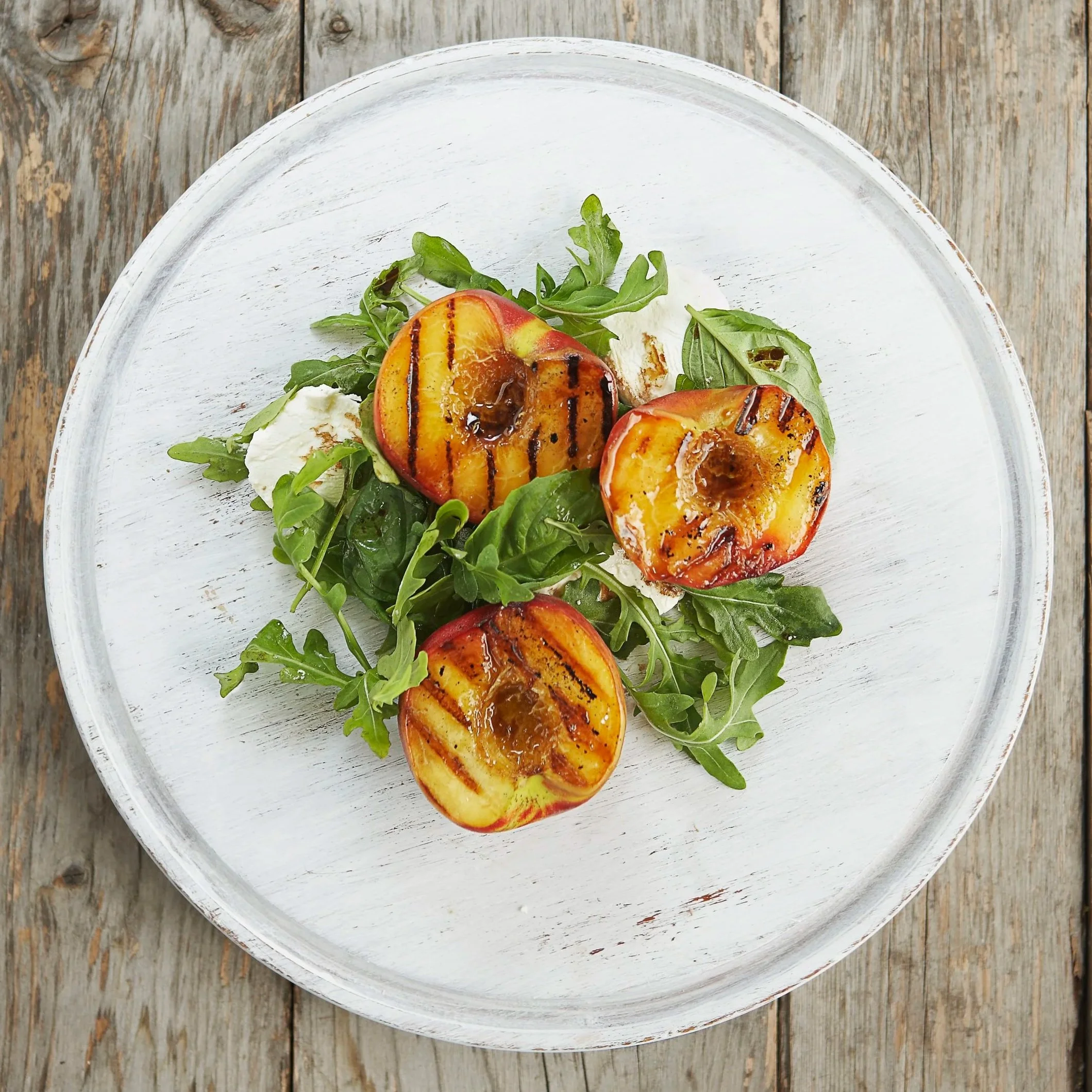 Grilled Peaches with Fresh Mozzarella