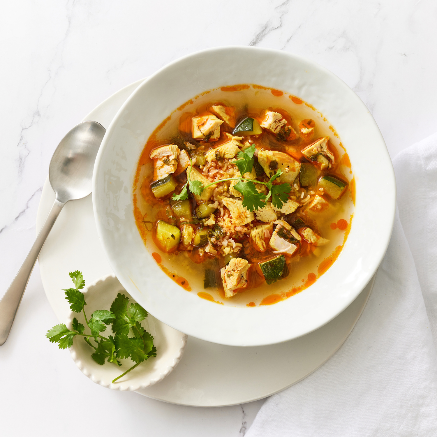My Best Chicken Soup With Zucchini and Corn
