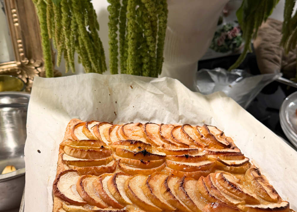French Apple Tart with Brown Butter Glaze &amp; Maldon Salt