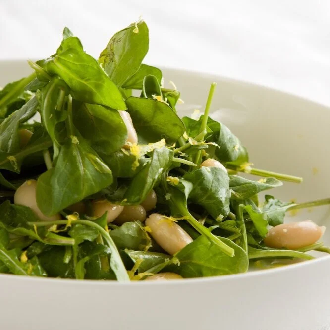 Arugula With White Beans And Lemon
