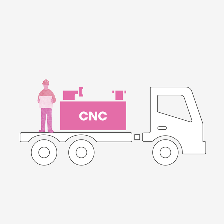 Mobile CNC on truck