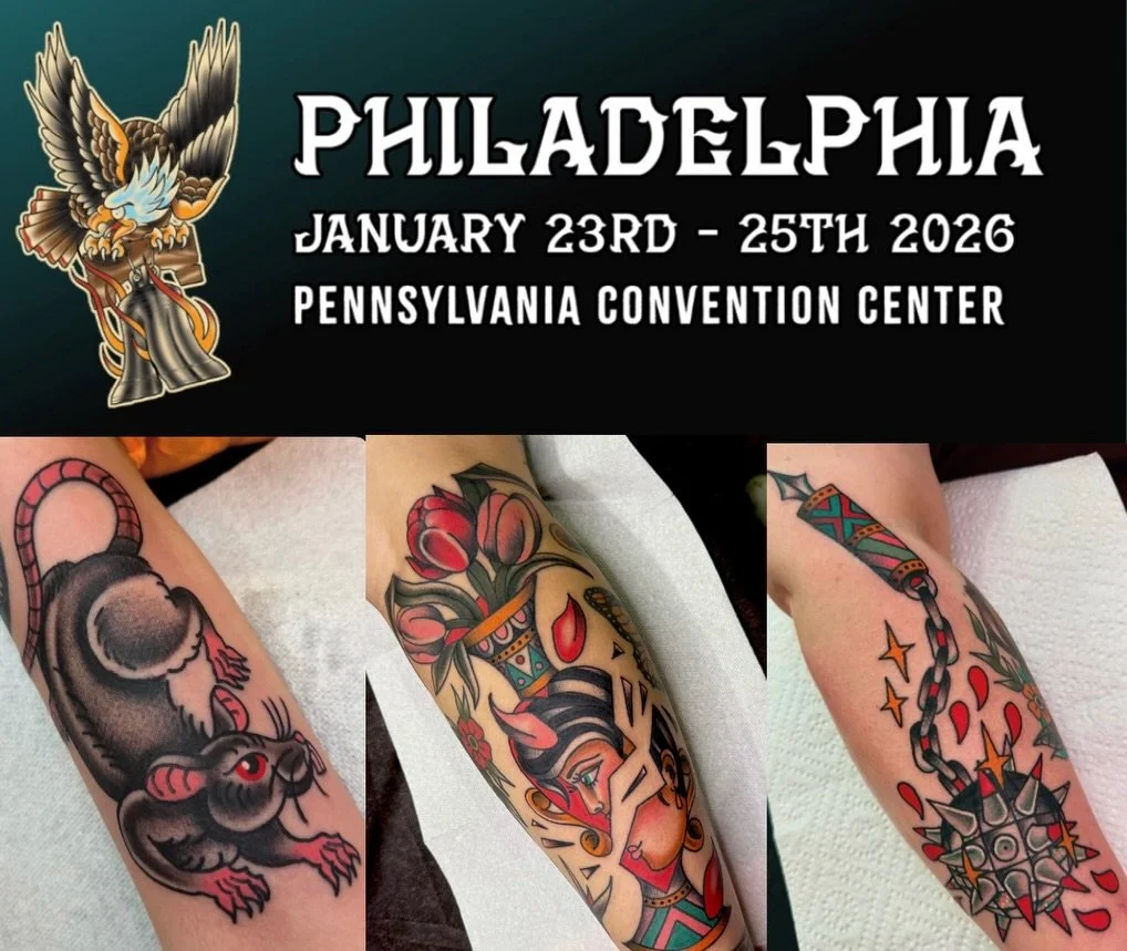 it&rsquo;s the most wonderful time of the year ✨ aka the philly tattoo  convention 💖✨ this is my fourth time doing this convention with my bestie Erica (@ericamirellatat2 ) and it&rsquo;s definitely my favorite. we love the chaos &mdash; did I menti