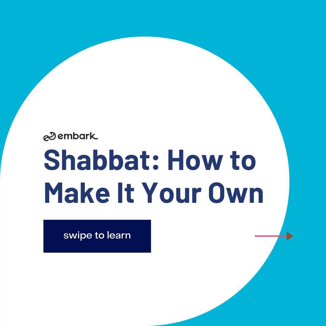 🍷⁠Did you know you can celebrate Shabbat in many different ways?⁠
⁠
At @embark_us, we explore all of the ways you can make Jewish traditions your own! SWIPE to see some ways you can personalize your first Shabbat dinner.⁠
⁠
Any questions about this 