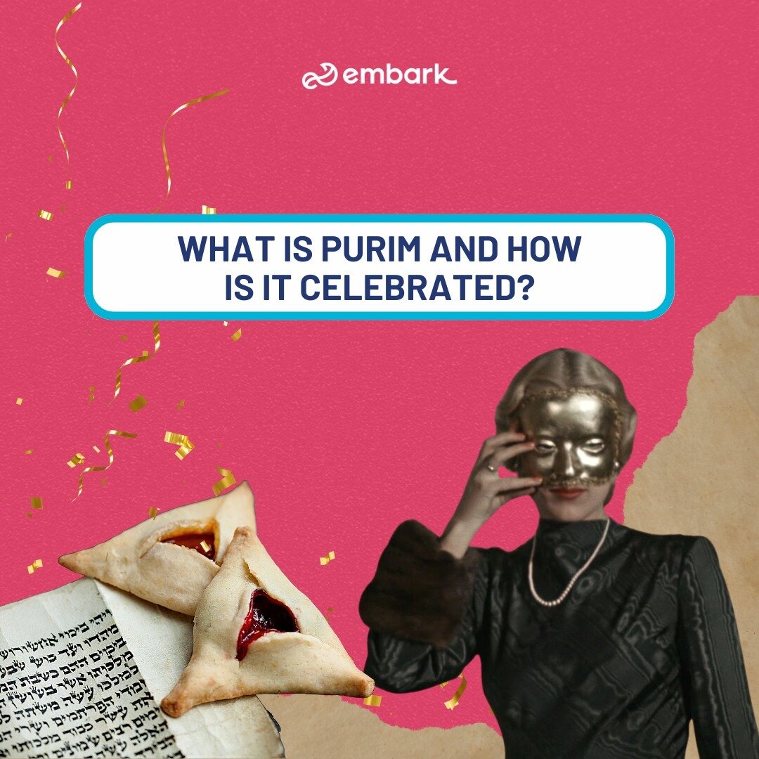 ❔Have you heard of Purim before? Are you curious to know about its history and why we celebrate it?⁠
⁠
🥳 SWIPE to learn more and let us know how you might celebrate Purim this year!