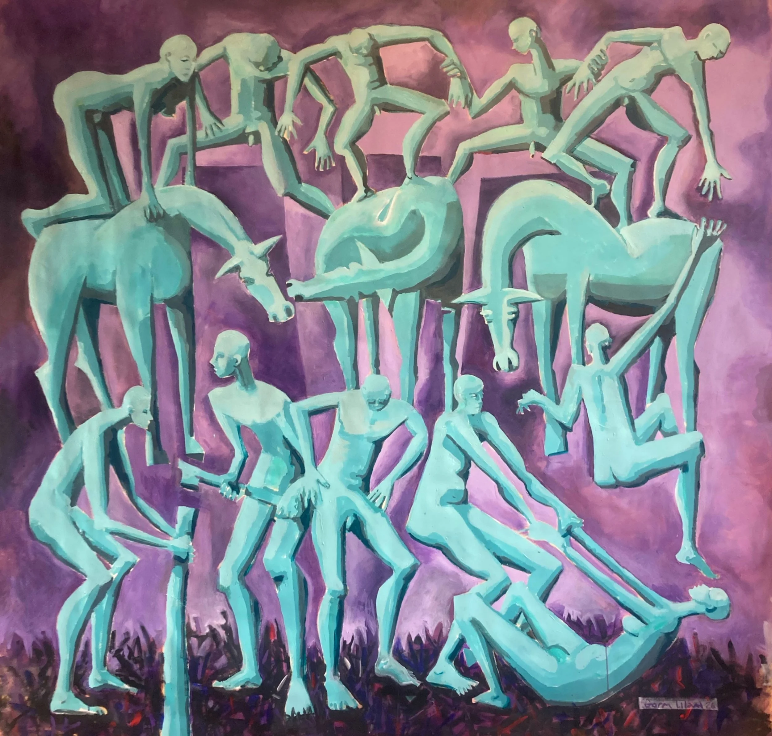 (155) Metaforer 200x200cm 32.000Nok