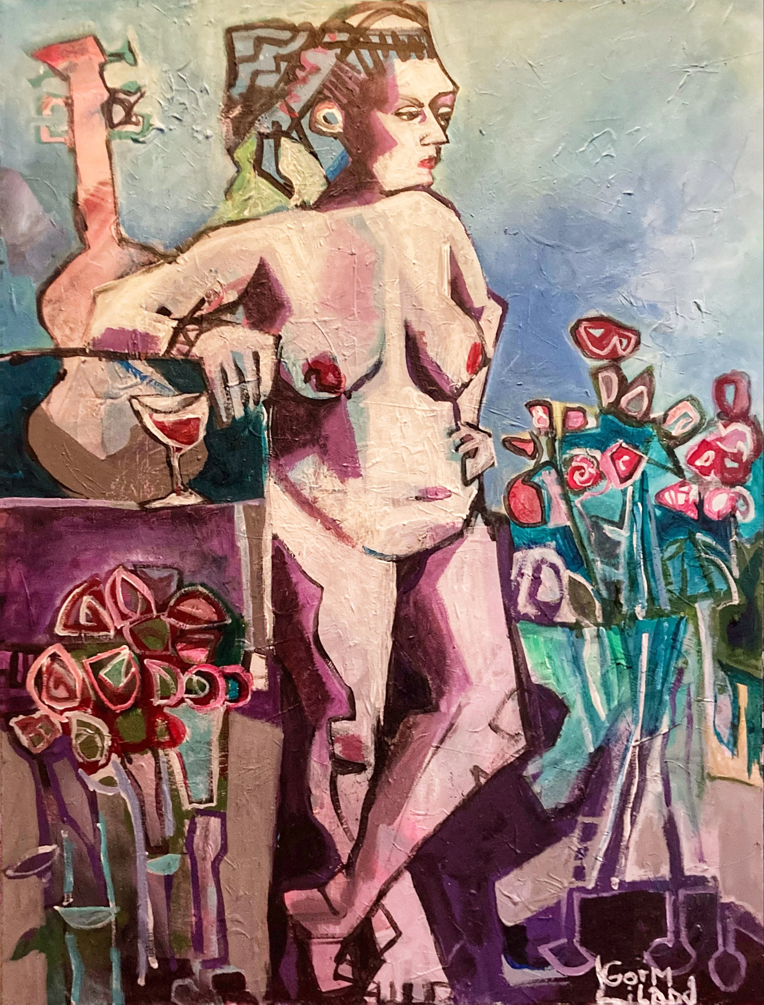 (148)  Musikant 70x80cm