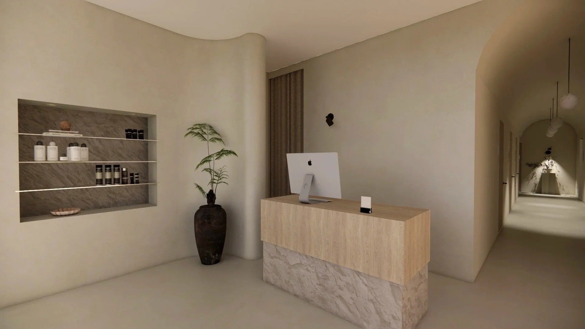 Modern med spa office for patients comparing a med spa vs dermatologist.