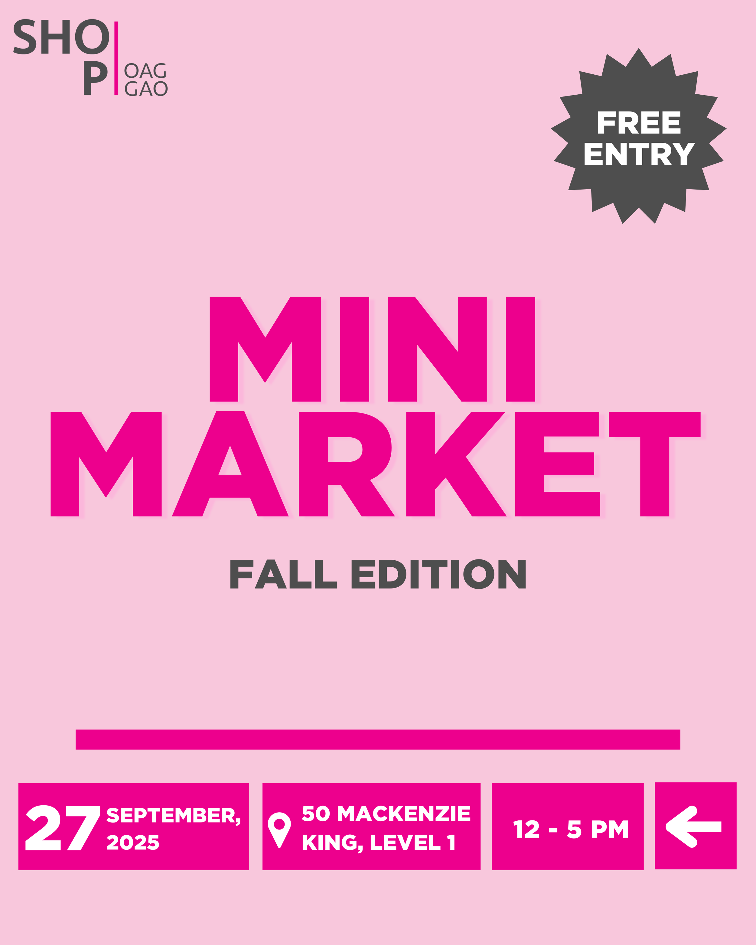 OAG Mini Market: Fall Edition