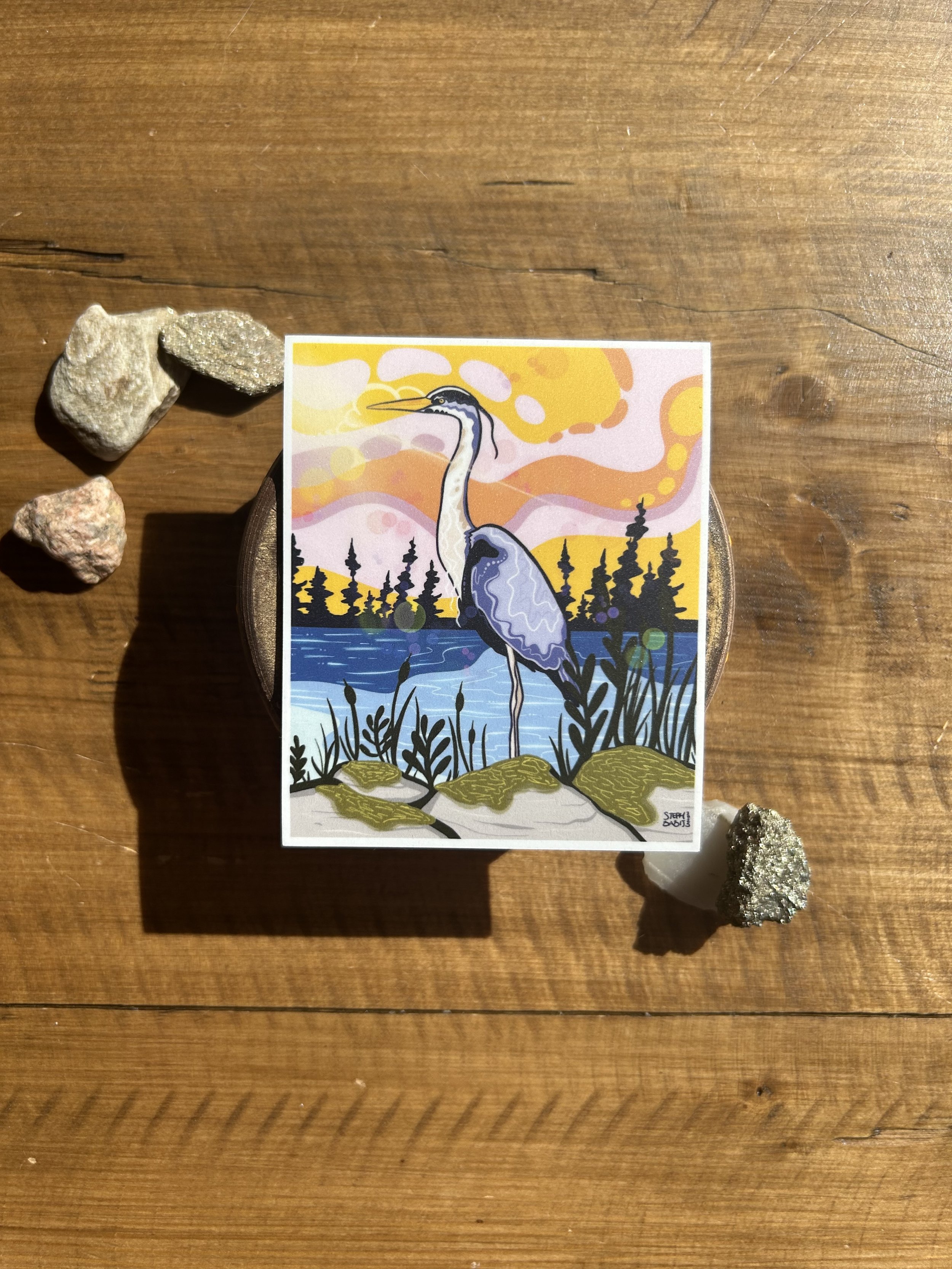 Blue Heron Magnet