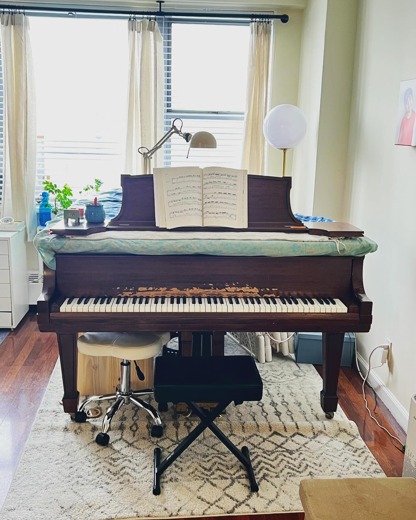 I have wanted to change up the piano position so here it is!  It took us giving up our large couch to accommodate this to happen, but piano&rsquo;s health is far beyond important . (It was by the window and heater before&hellip;.eek!! ) 
 
Did you kn