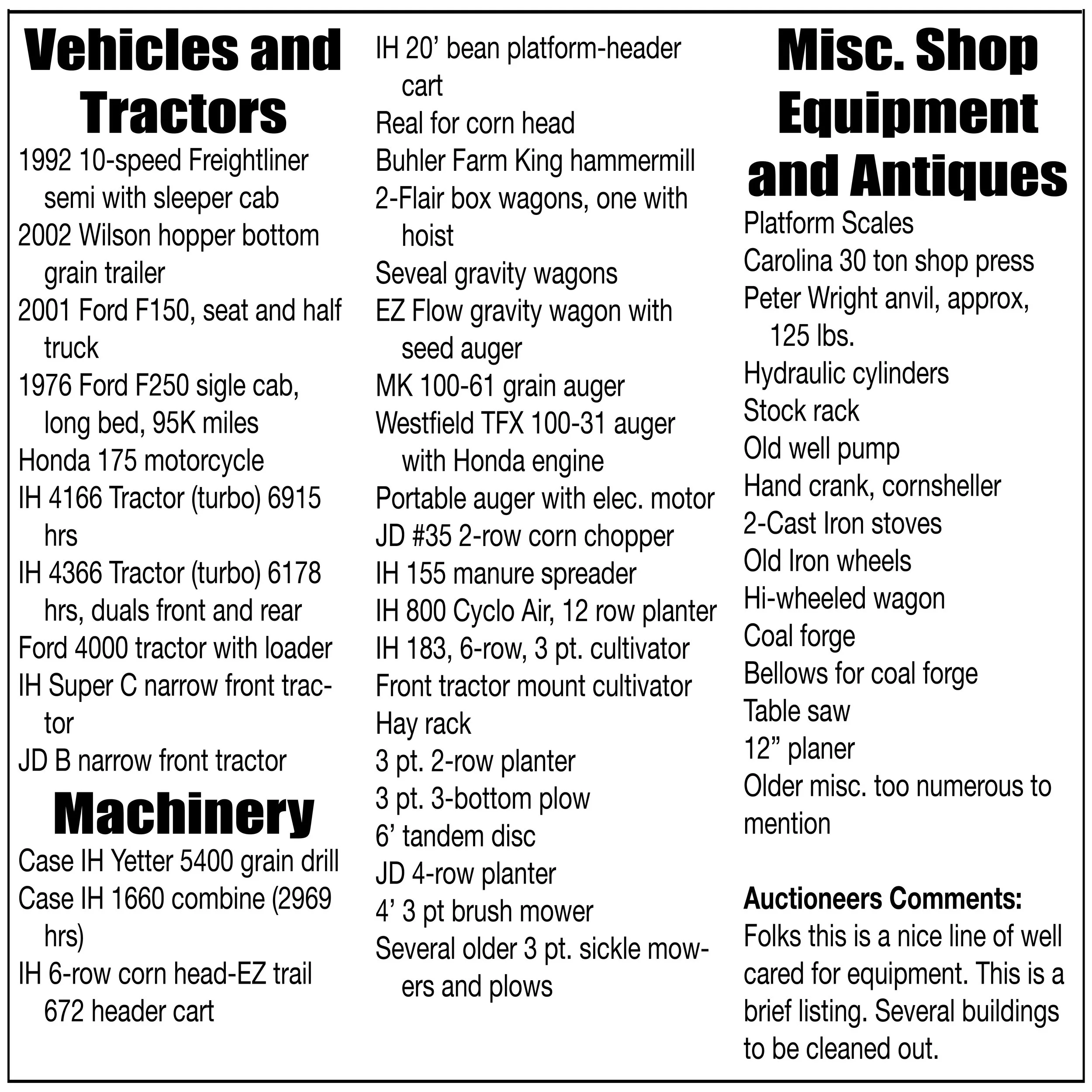 Horn Yoder Auction Service